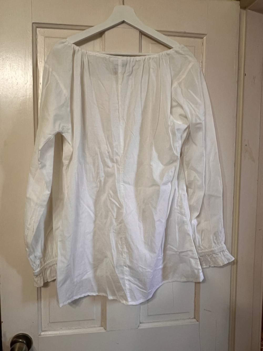 Holy Clothing Boho Peasant Blouse - White- NEW WITH TAGS - Picture 4 of 10